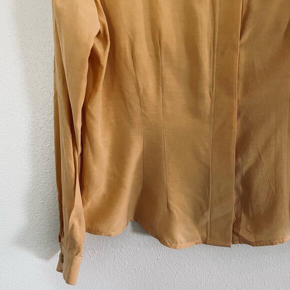 🍒VTG WRAPS Western LS Shirt and Printed Vest- cowgirl retro gold 90's 80's EUC - Picture 11 of 14